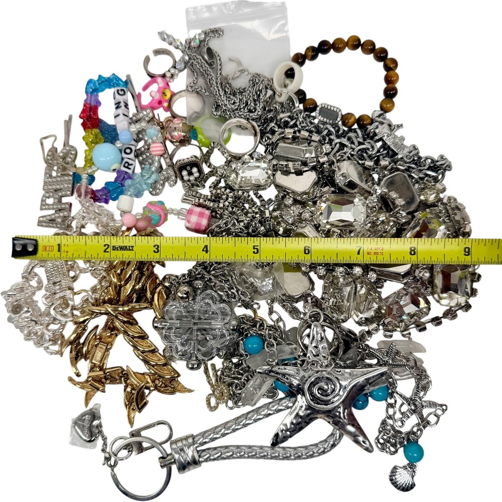 Unbranded Mixed Fashion Jewelry Lot Rhinestone Beaded Boho Assortment Used
